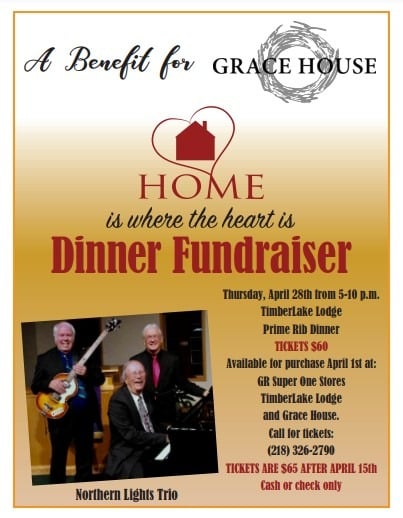 Grace House Dinner Fundraiser-Grand Rapids, MN