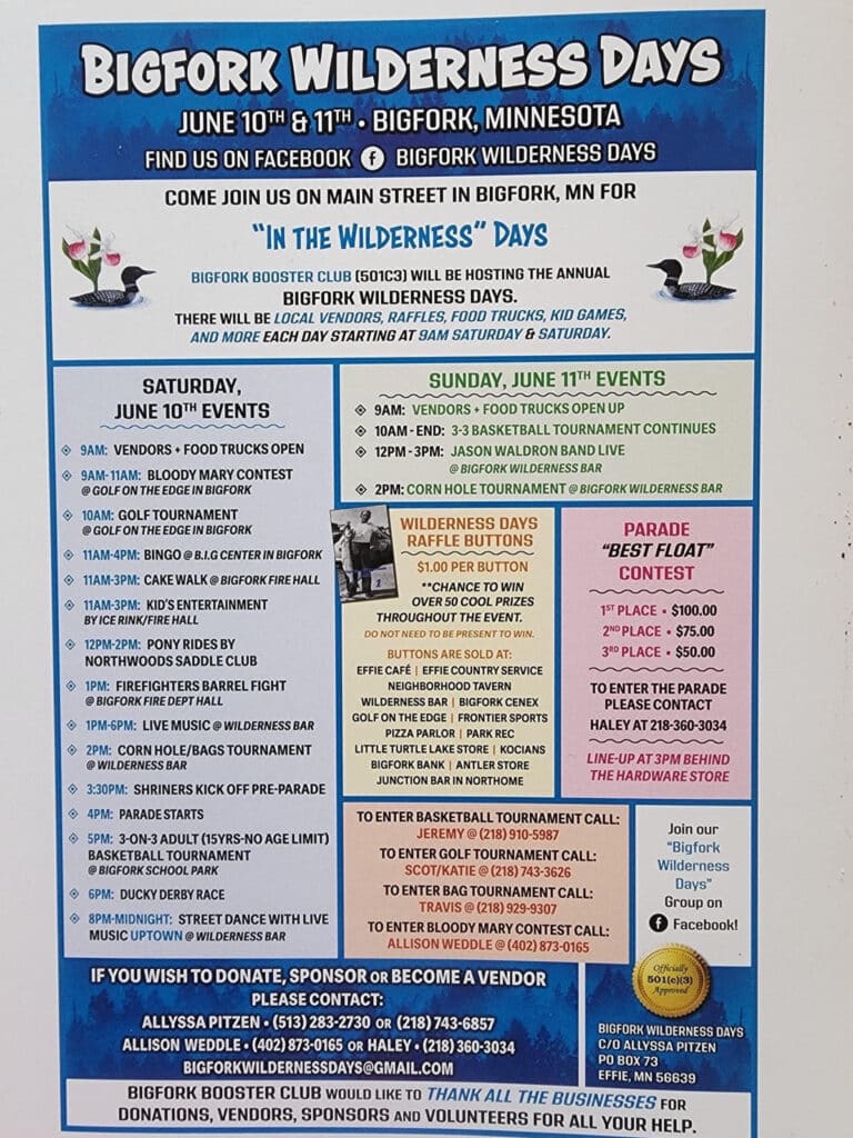 Bigfork Wilderness Days Visit Grand Rapids