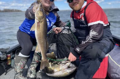 Lyle and Raquel Unger with MN Fishing Opener Walleyes Grand Rapids MN