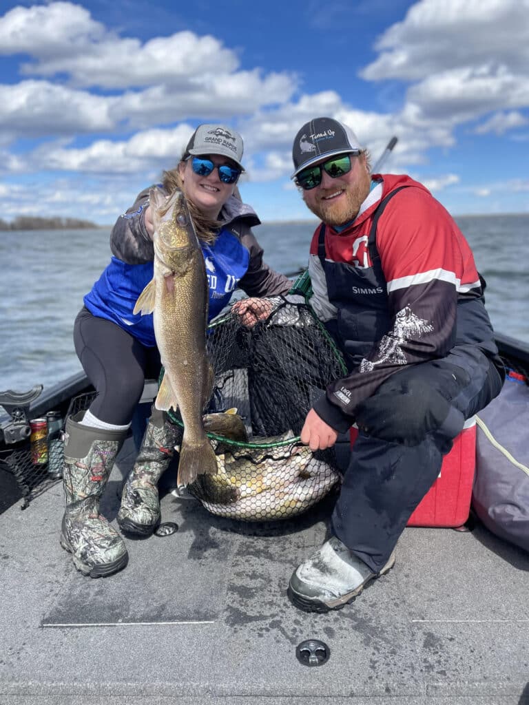 Lyle and Raquel Unger with MN Fishing Opener Walleyes Grand Rapids MN