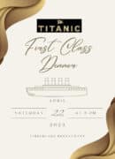 titanic first class dinner