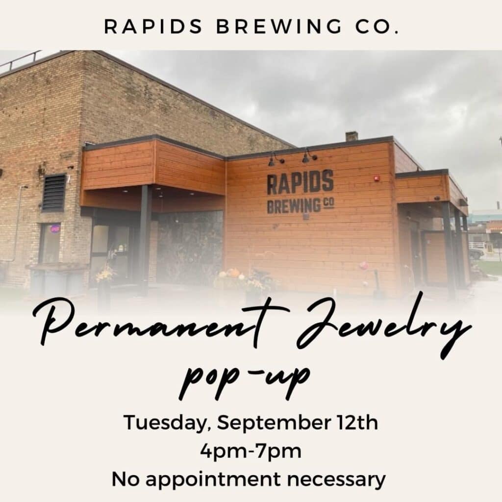 Permanent Jewelry PopUp at RBC Visit Grand Rapids
