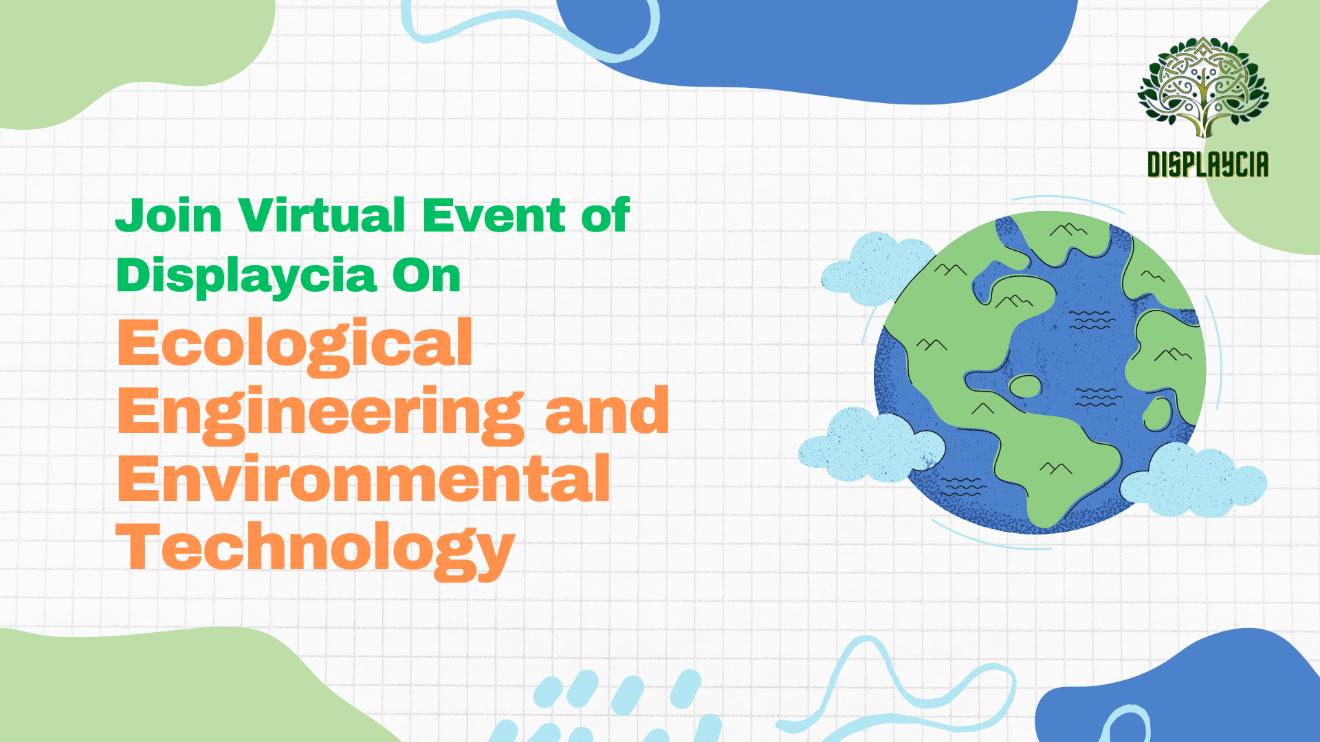 Blue and Green Illustrated Environmental Sustainability Presentation