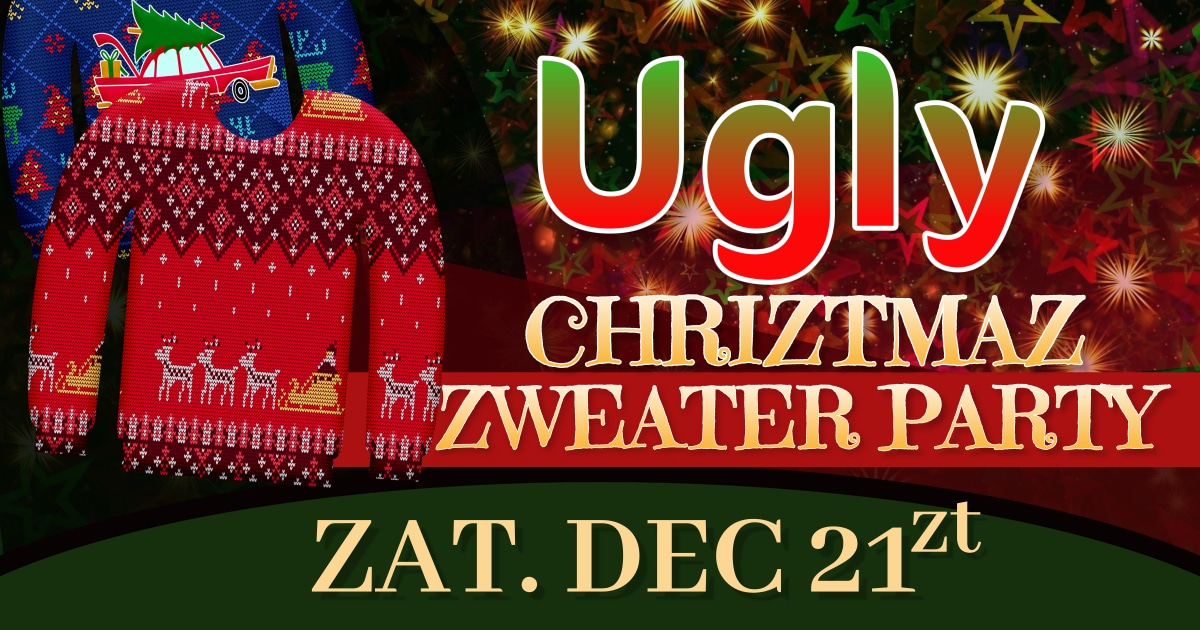 Ugly Christmas Sweater Party Facebook Shared