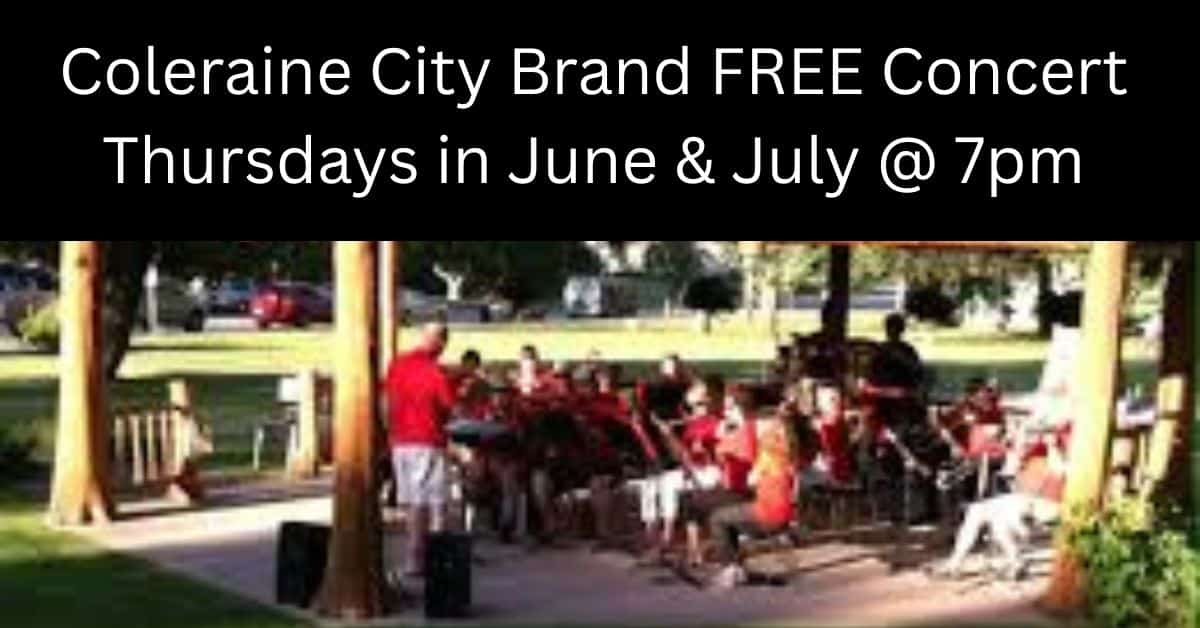 coleraine free concerts