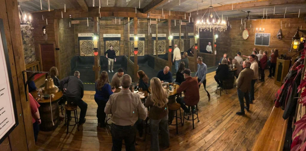 Axe Throwing Ravenstone Abbey