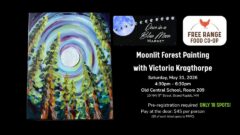 Moonlit Forest Painting