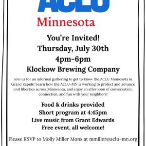 ACLU MN GR KBC 730 Event