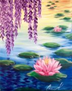 water lilies and willows 1