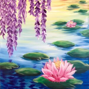 water lilies and willows 1