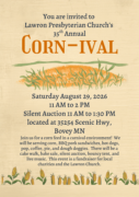 Corn ival Fundraiser Poster 2026