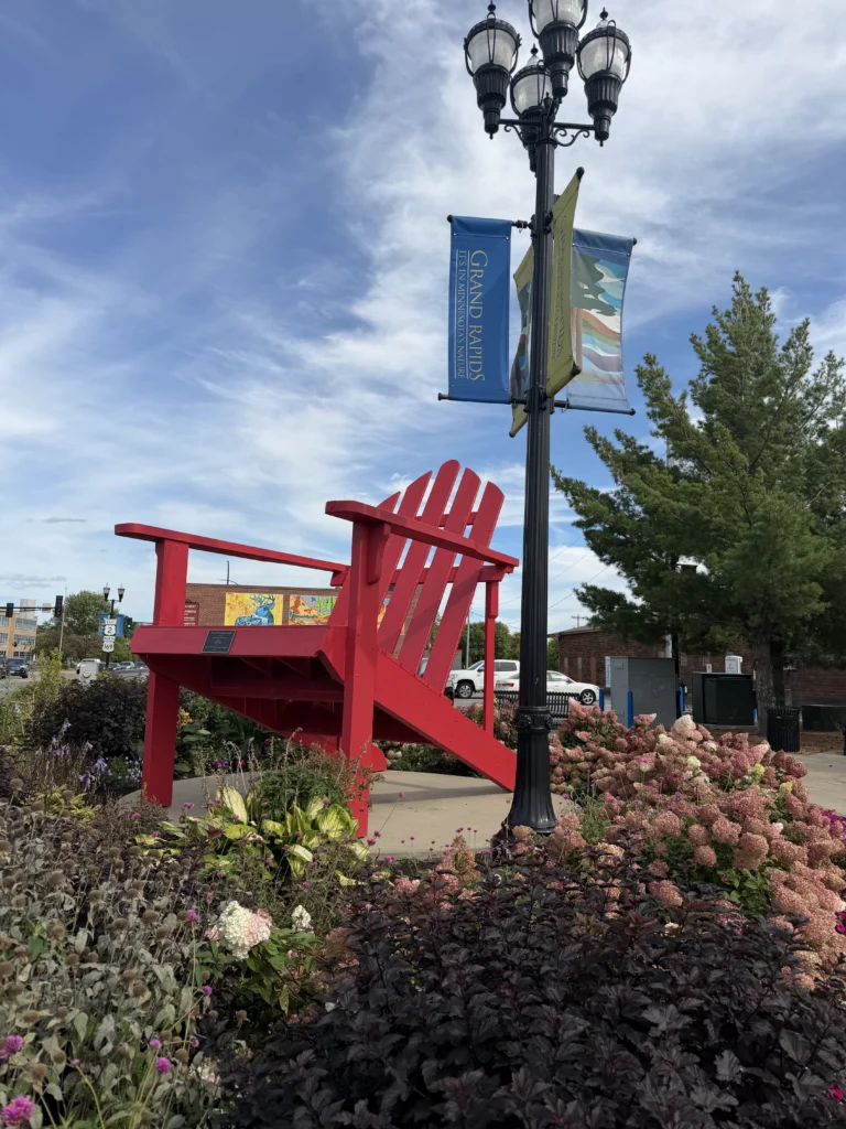 Red Chair in Grand Rapids