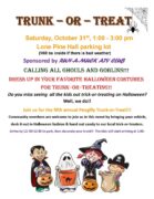 Lone Pine Trunk or Treat
